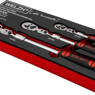 Ratchet Set; 3-Piece Telescopic, Flexi-Head & Lockable Set