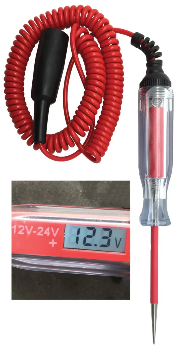 Digitial LCD 12-24V Wide Range Circuit Tester