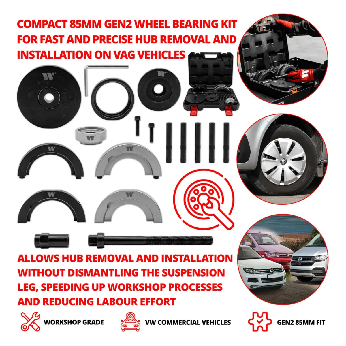 Compact Wheel Bearing Kit; 85 mm GEN2 - Image 2