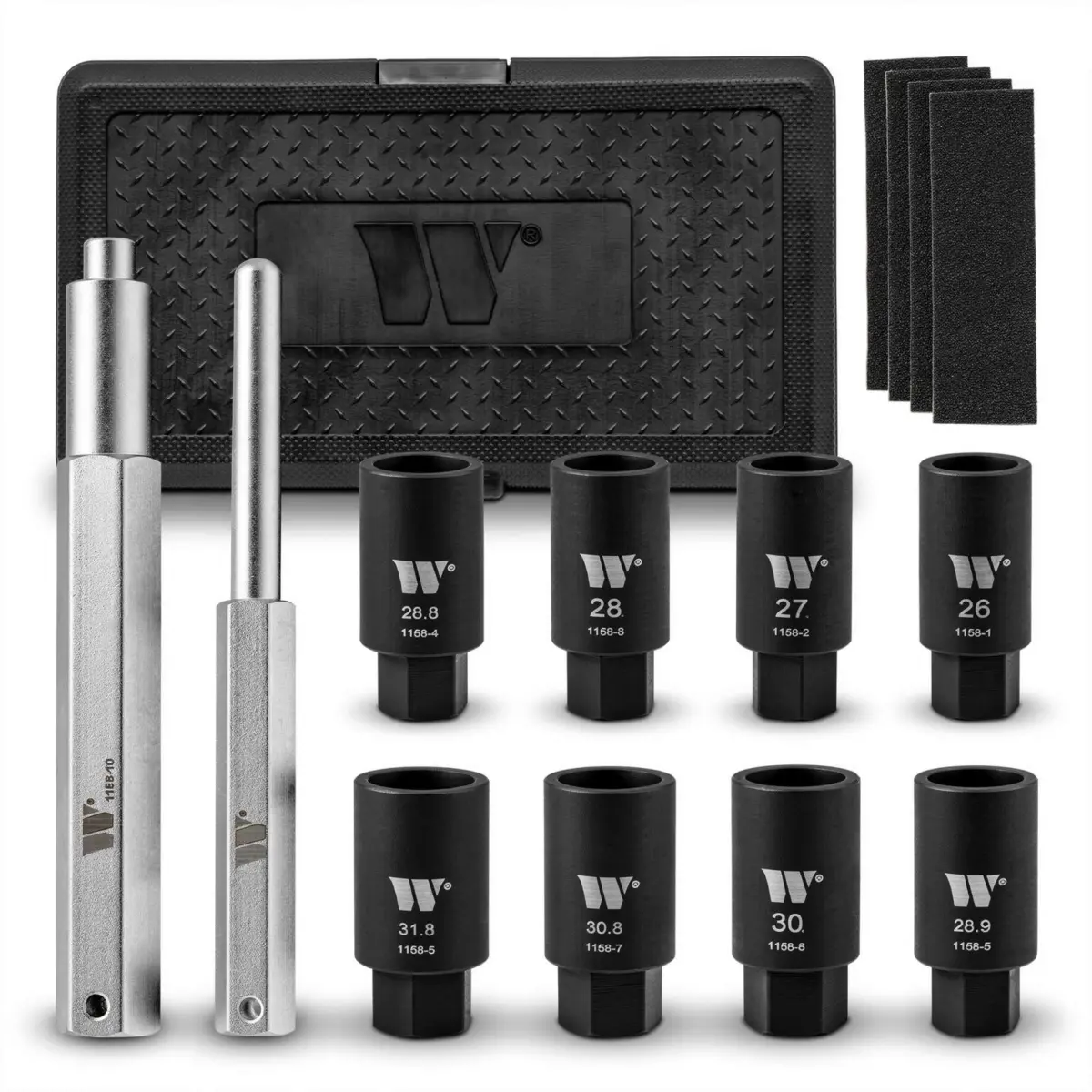Locking Wheel Nut Removal Kit; Universal, 26.0-31.8