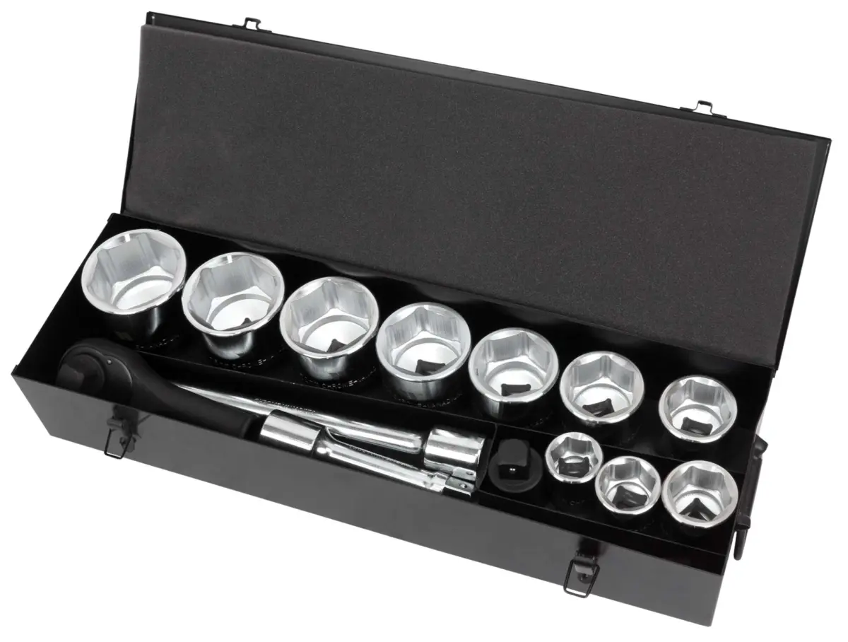 Socket Tool Set; 6Pt, 36-80mm, 1''