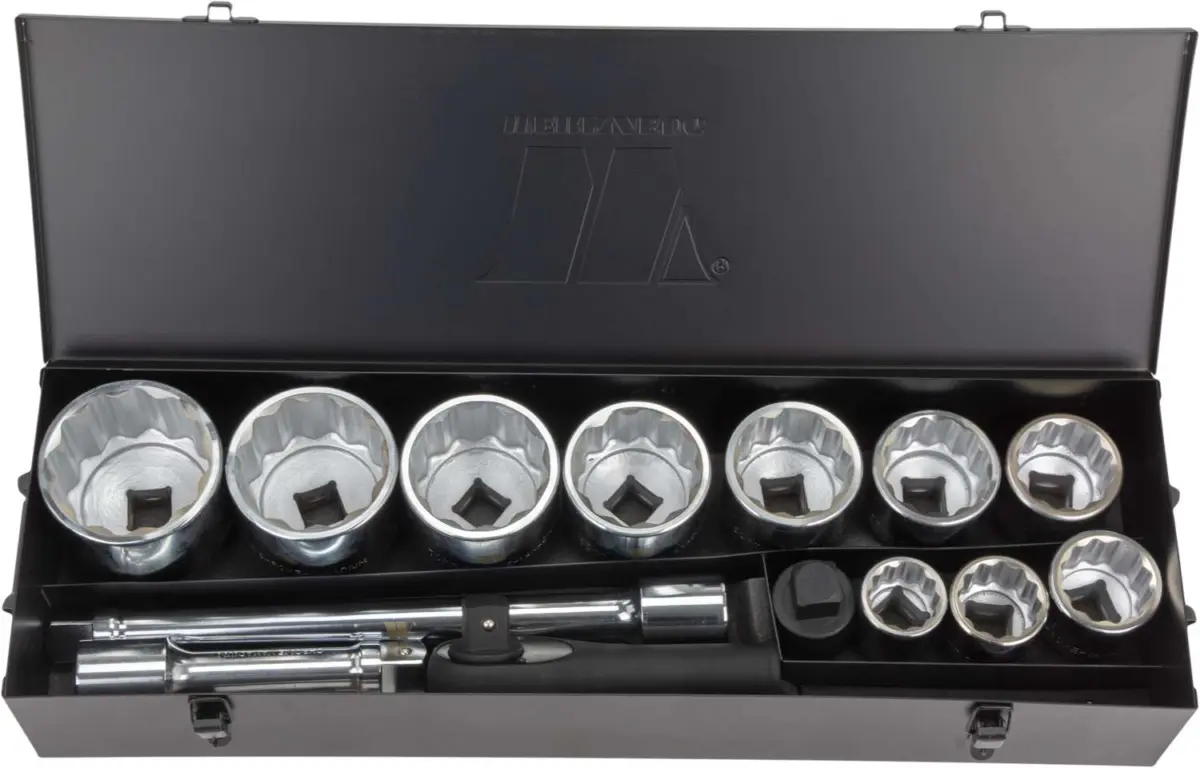 Socket Tool Set; 12Pt, 36-80mm, 1''