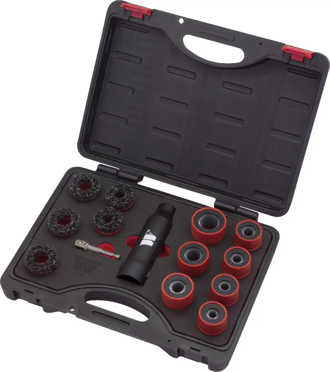 16-Piece Stud Cleaning and Grinding Kit For Wheel Hubs