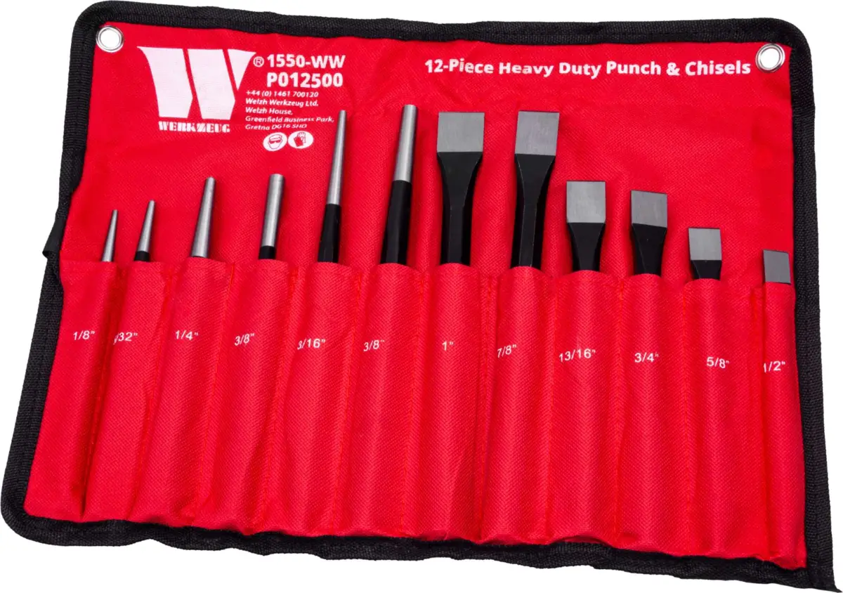 12-Piece Heavy Duty Punch & Chisels