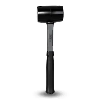 32oz Rubber Mallet Hammer; Anti Shock Fibreglass Handle
