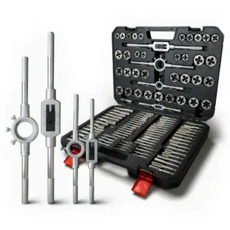 110-Piece Metric Tap + Die Set M2-M18