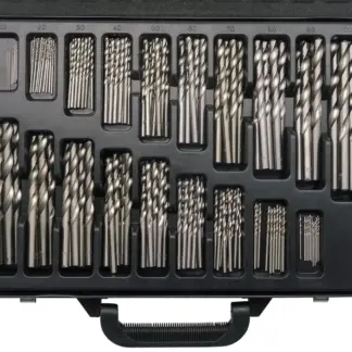 Drill Bit Set; Fully Ground, 170-Piece Set