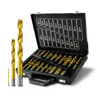 Drill Bit Set; Twist Drill Set HSS Titanium Nitrated 1 - 10 mm 170-Piece