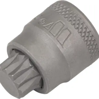 Bit Socket, Spline S2 Steel-Extra Low Profile M10