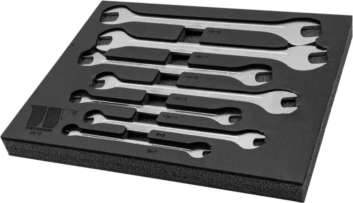 7-Piece Spanner Set; Ultra Thin 6-19mm