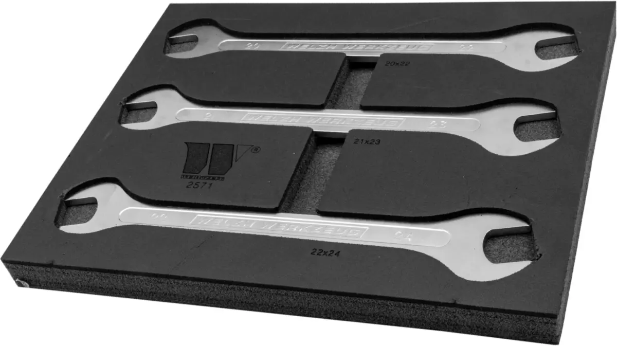 3-Piece Spanner Set; Ultra Thin 20-24mm