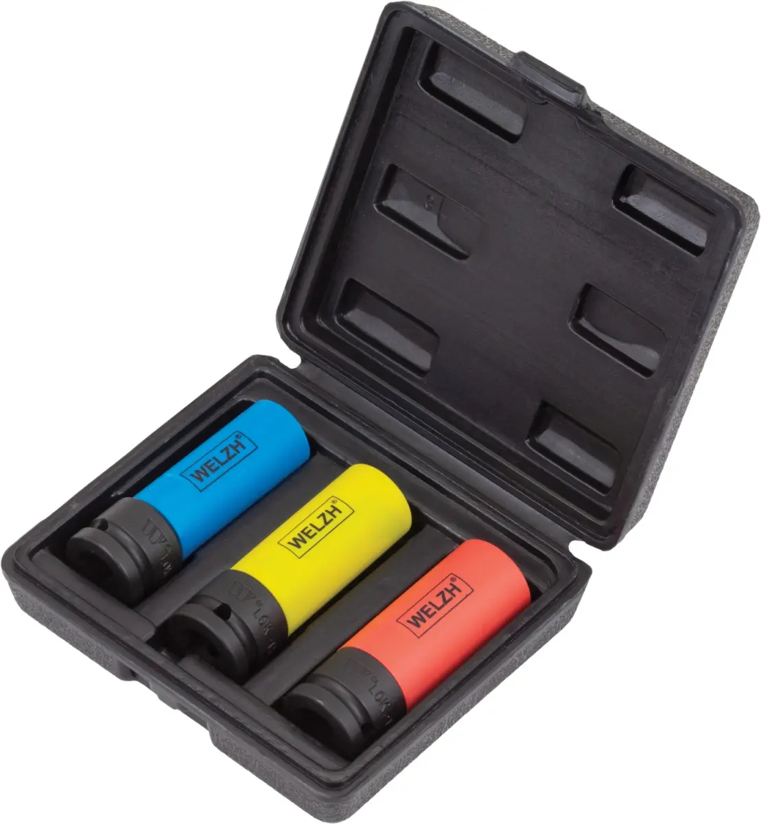 Protective Impact Socket Set; Lok-Typ Series 17, 19, 21 mm