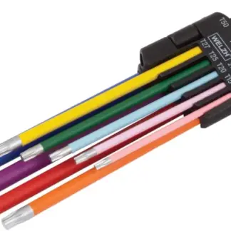 9-Piece Extra Long Torx Wrench Set T10-T50 (Rainbow Series)