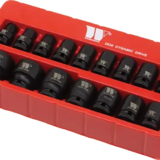 Socket Set; Shallow, Impact,1/2''dr  6-Point Dynamic Wall Drive, 10-32 mm