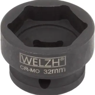 Impact Socket (10mm Deep); 6pt, 1/2'', 32 mm