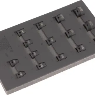 Socket Set; Extra Stubby, Impact, 1/2''dr, 10-32mm