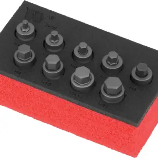 Bit Socket Set; Hexagon S2 Steel-Extra Low Profile H4-H12