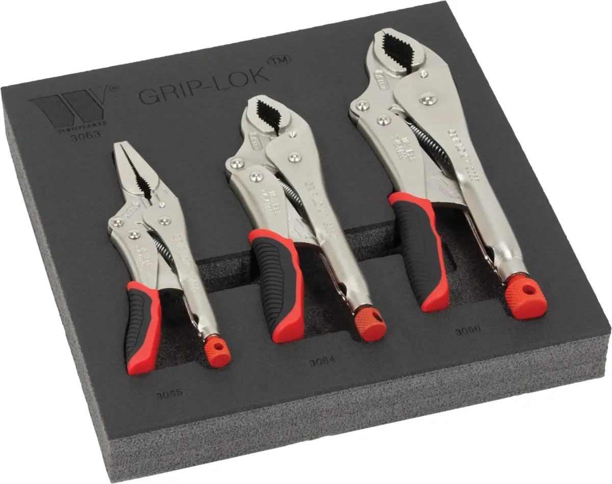 3-Piece Grip-Lok™ Locking Plier Set