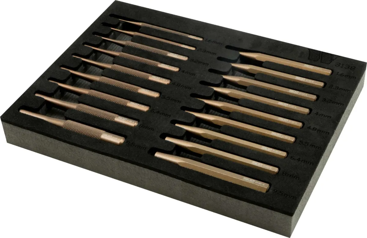18-Piece Mini Pin Punch & Centre Punch Set