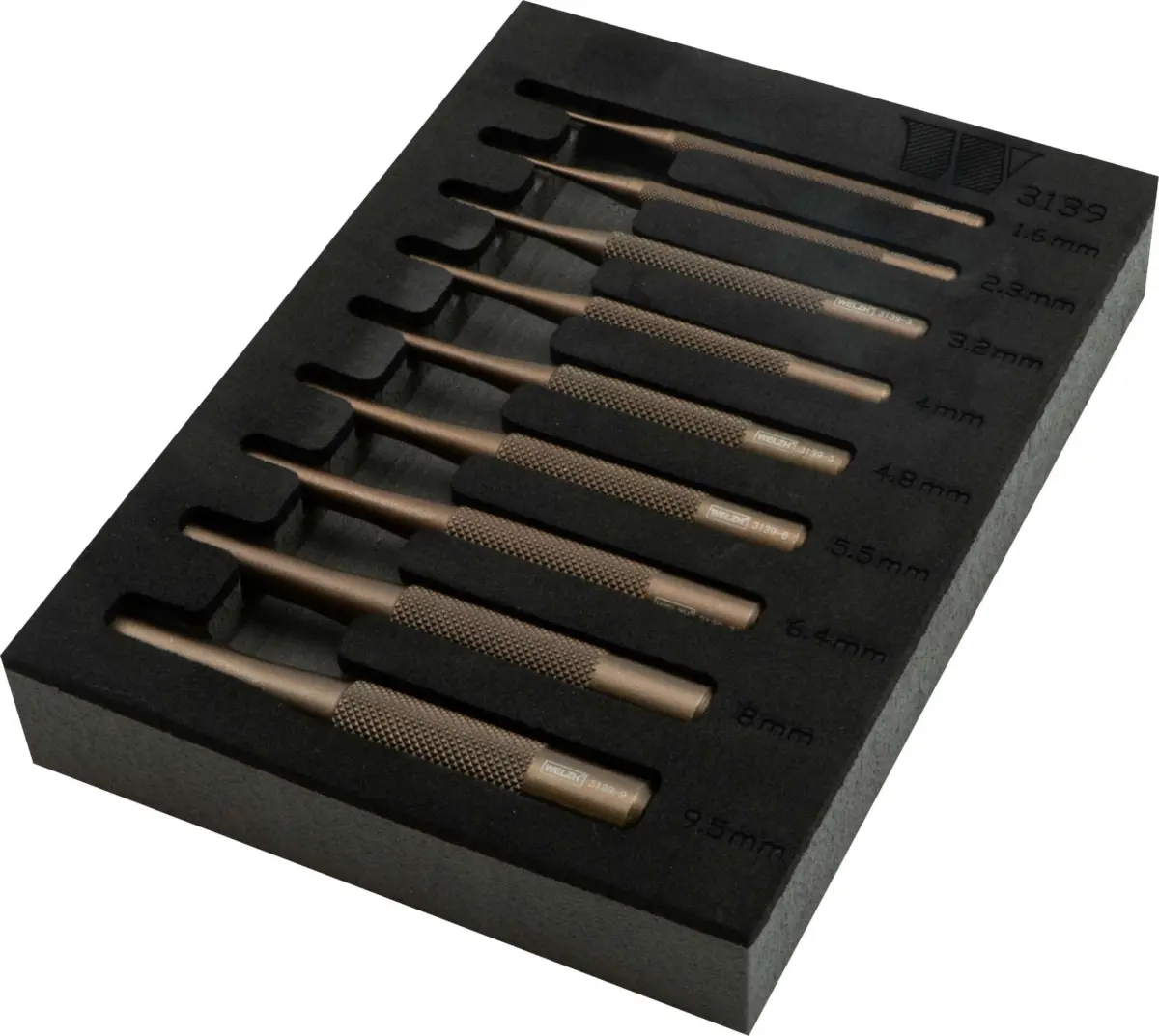 9-Piece Mini Pin Punch Set