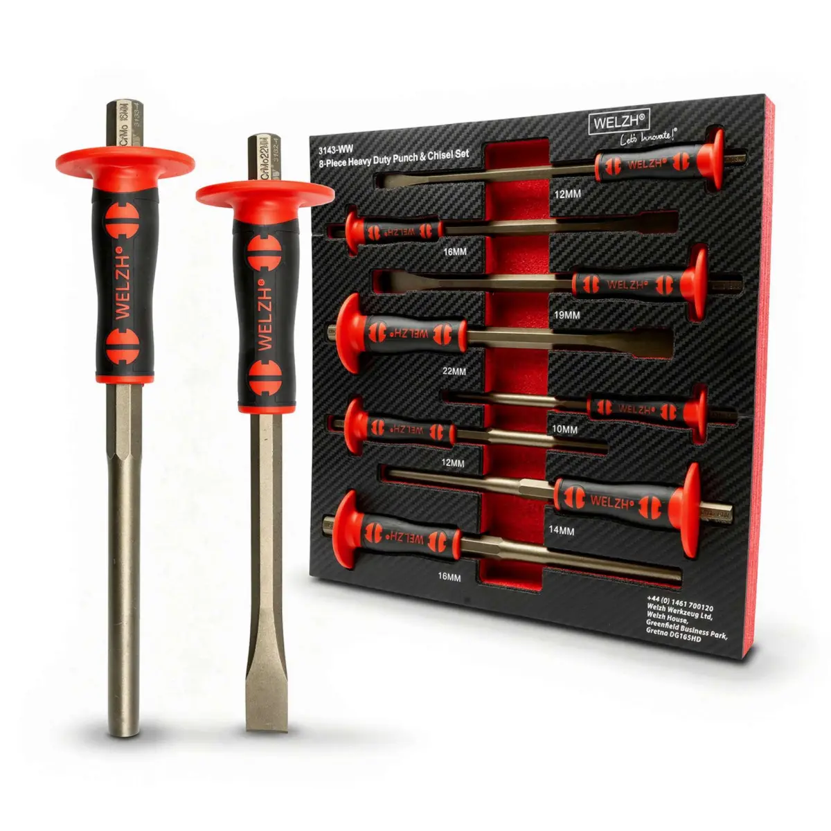 8-Piece Heavy Duty Punch & Chisel Set
