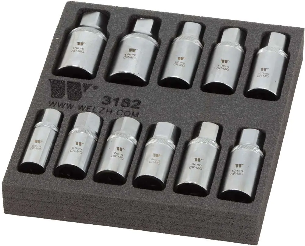 Stud Extractor Set; 11-Piece 5-16 mm