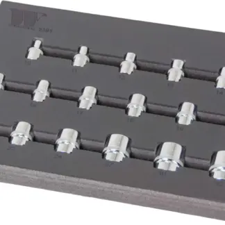 Socket Set; 1/2''dr Shallow, 10-32mm 6-Point