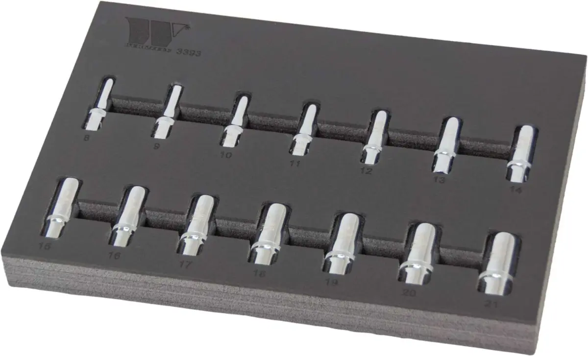 Socket Set Deep, 14-Piece 3/8''dr Supplied in Foam Tray
