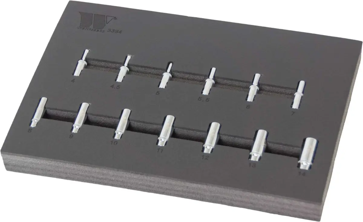 Socket Set; Deep,13-Piece, 1/4''dr 6-Point