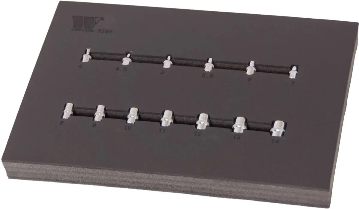 Socket Set; Shallow, 1/4''dr 13-Piece 6-Point