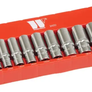 Socket Set; Deep Magnetic, 3/8''dr, 6-Point