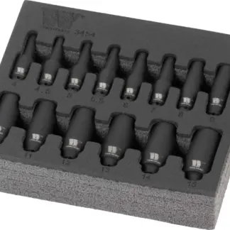 Socket Set; 14-Piece Impact, Deep Sockets, 1/4''dr