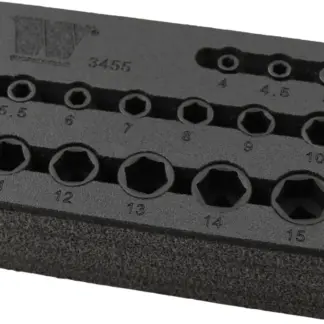 Socket Set; 14-Piece Impact, Shallow Sockets, 1/4''dr