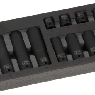 Socket Set;Impact Assortment,12-Piece 1/2''dr 6-Point