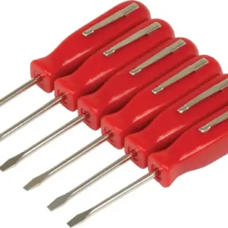 Screwdriver; 6-Piece Pocket Pack ''Flat''