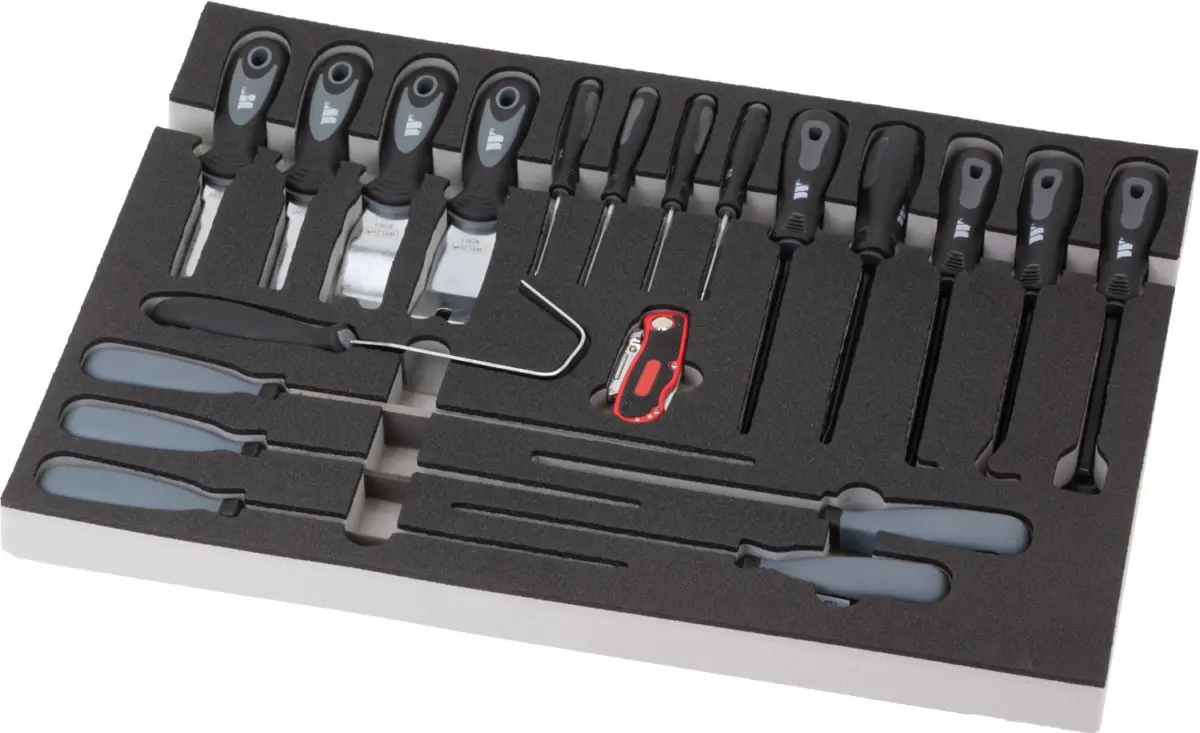 Tool Tray; Trim Removal, File, Pick & Hook & Knife Assortment