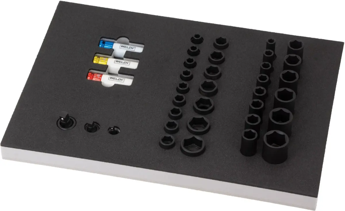 Tool Tray; Impact Deep & Shallow, Protective x3, Universal Joint Sockets Assortment