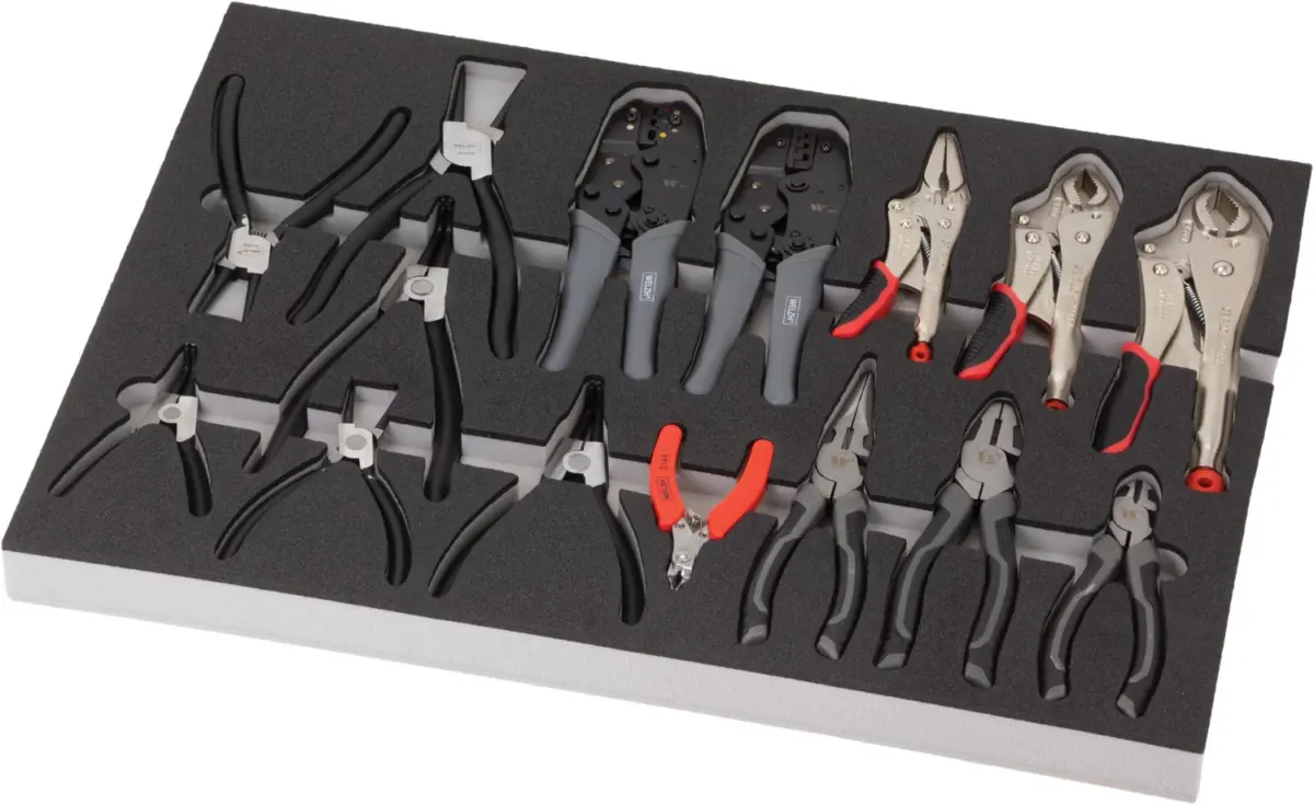 Tool Tray; Multipile Plier Assortment
