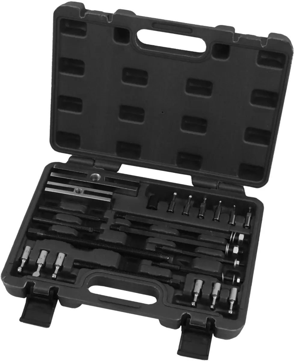23-Piece Bearing Puller Set; With leg extensions & ball-end adaptors