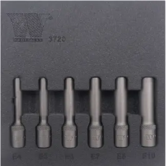 E-Torx?; Deep 1/4'', E4-E10, S2 Steel 6-Piece Set