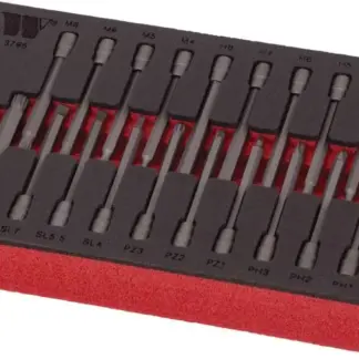 Bit Socket Set Assortment; S2 Steel 20-Piece 1/4''dr Long