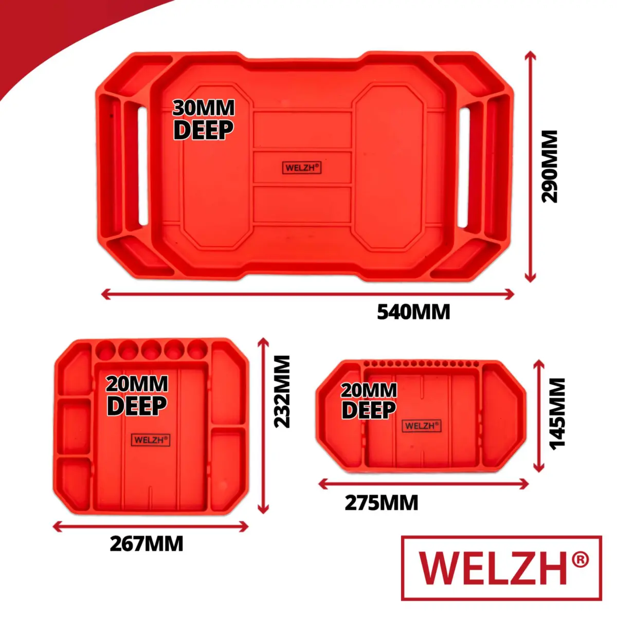 3-Piece Flexible Tool Trays - Image 3