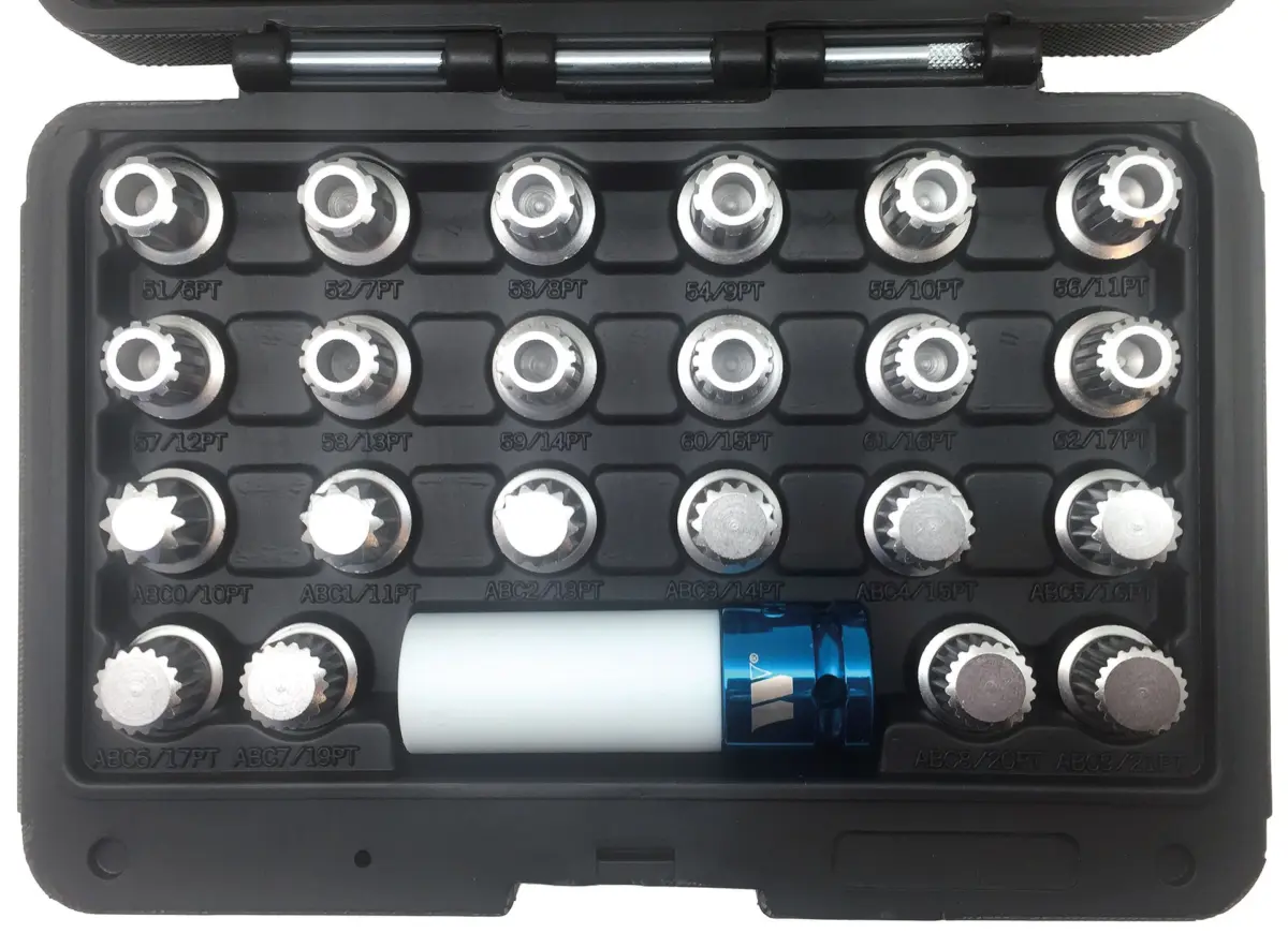 Locking Wheel Nut Keys; VAG, 23-Piece