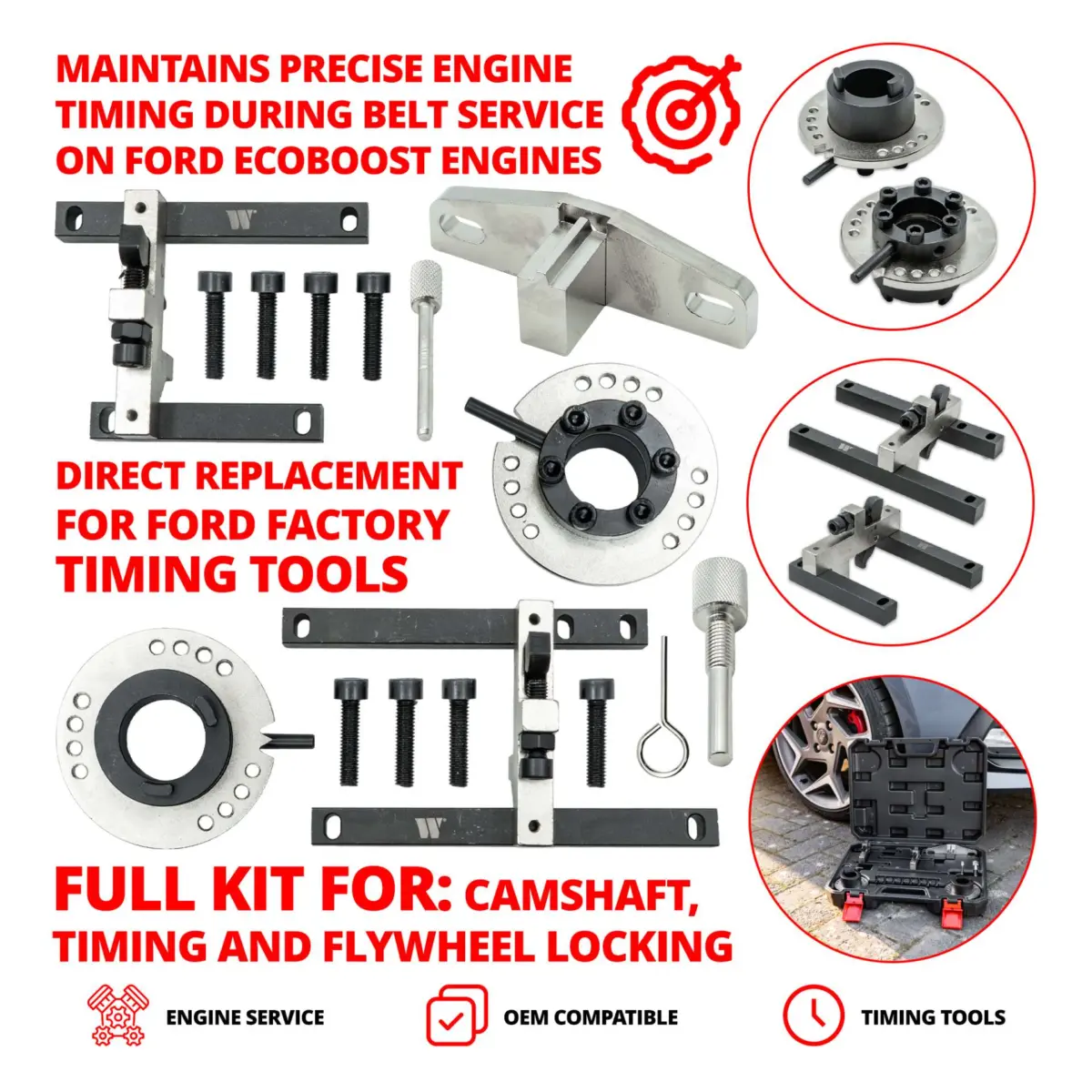 Engine Timing Tool Kit - Ford EcoBoost 1.0 &1.1 Belt Drive 3 Cylinder - Image 3