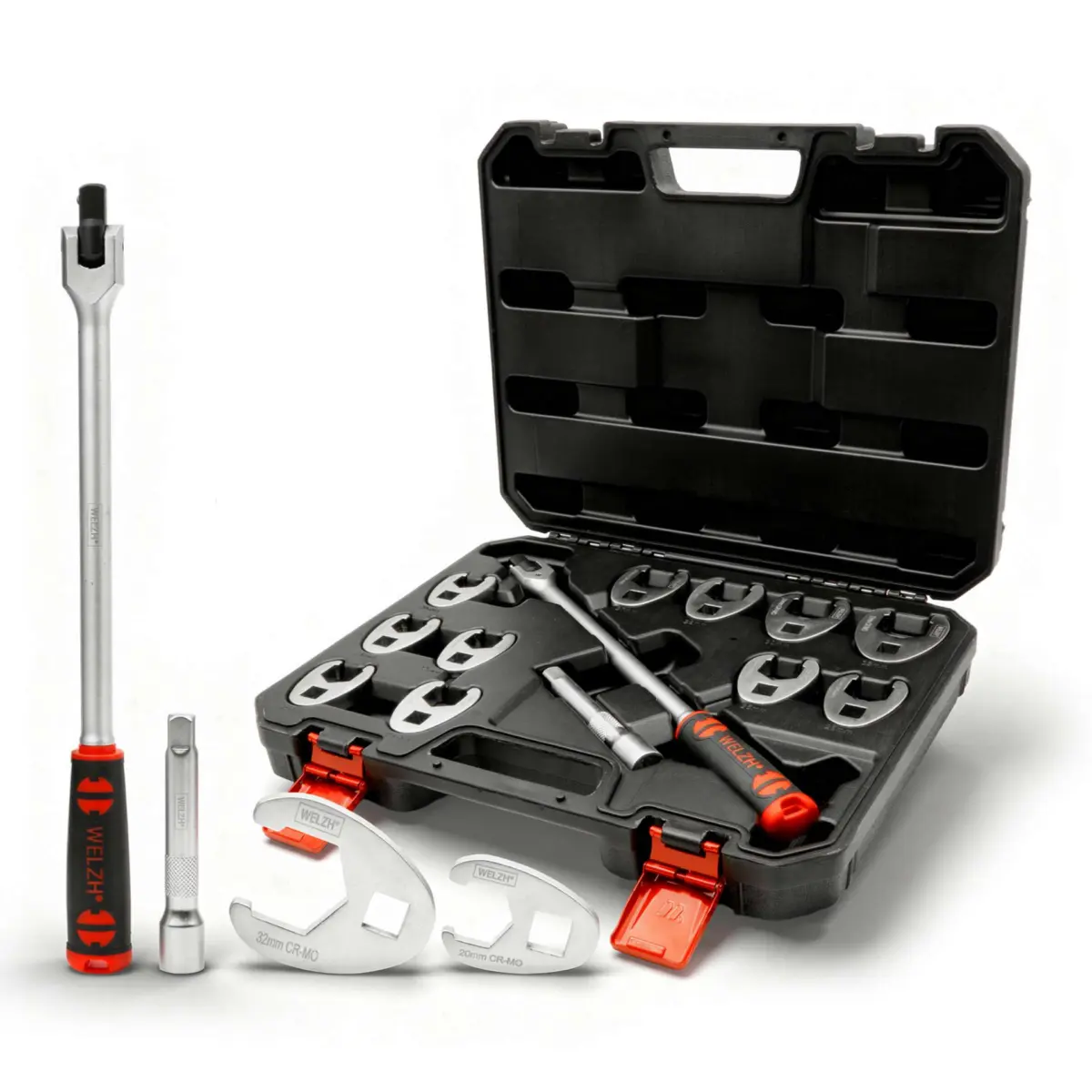 Crowfoot Spanner Set; 1/2''dr, 20-32mm