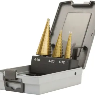 Step Drills;3-Piece Set Titanium; 4-30mm