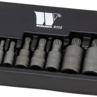 Bit Socket Set; Spline,8-Piece  S2 Steel M4-M16