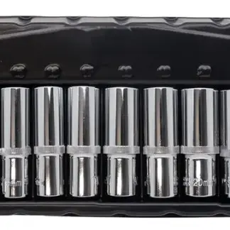 Socket Set; Deep, 1/2''