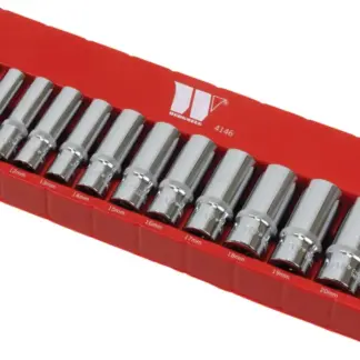 Socket Set; Deep, 3/8''dr, 6-Point