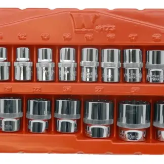 Socket Set; Gearlock, Shallow, 1/2'dr 17-Piece'
